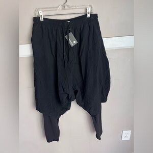 Unisex Black Harem Pants